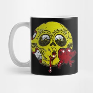 Kissy Heart Zombie Emoji Mug